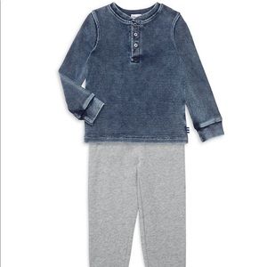 Splendid waffle top and joggers set